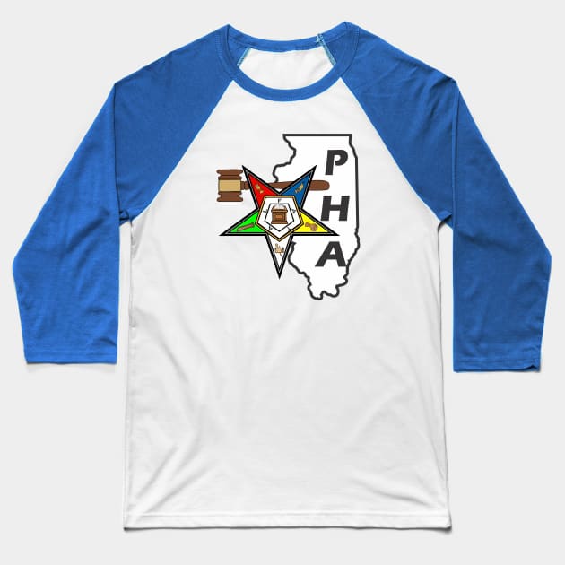 Illinois OES PHA PM Baseball T-Shirt by Brova1986